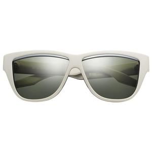 NEW IVI VISION dusky- dpm - brushed aluminum / green grey lens in polished ivory